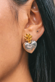 Aretes Mi corazón es Fuego