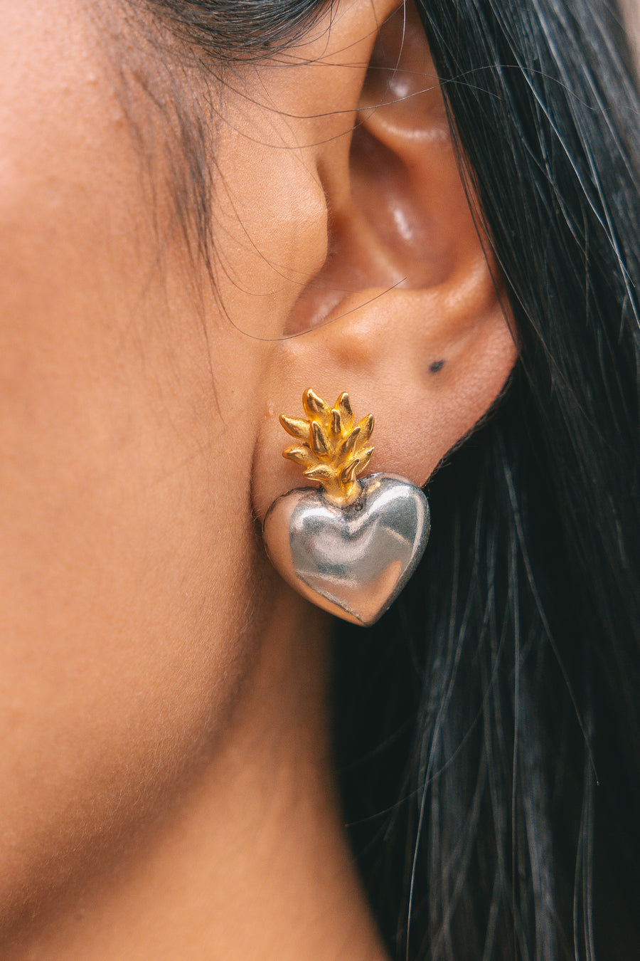 Aretes Mi corazón es Fuego