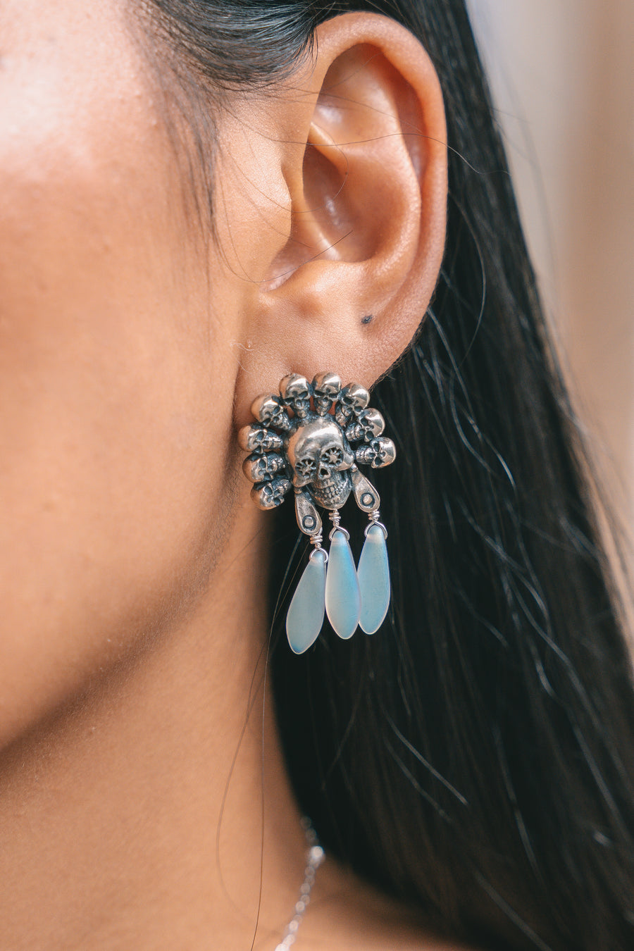 Aretes Calaverita de Luz