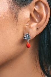 Aretes Quetzalcóatl Rojo