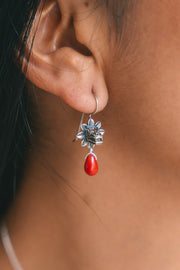 Aretes Quetzalcóatl Rojo