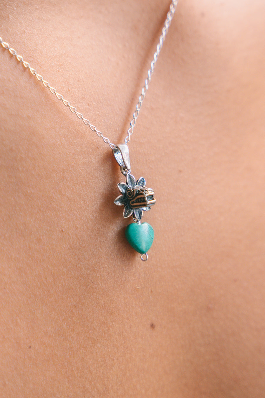 Dije Corazón de Quetzalcóatl