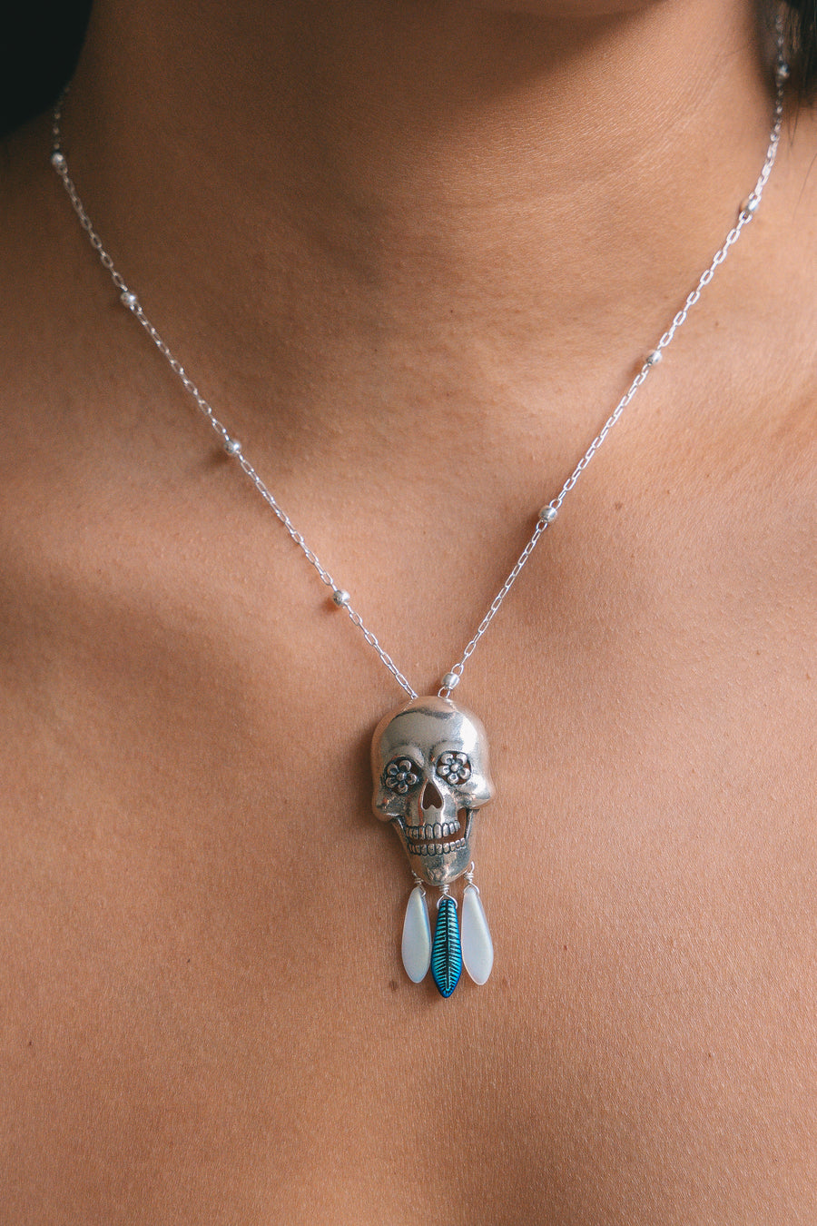 Dije Flor de Calavera