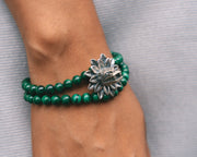Pulsera Quetzalcóatl Malaquita