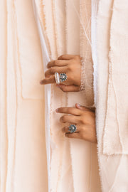 Anillo Hueso y Plata