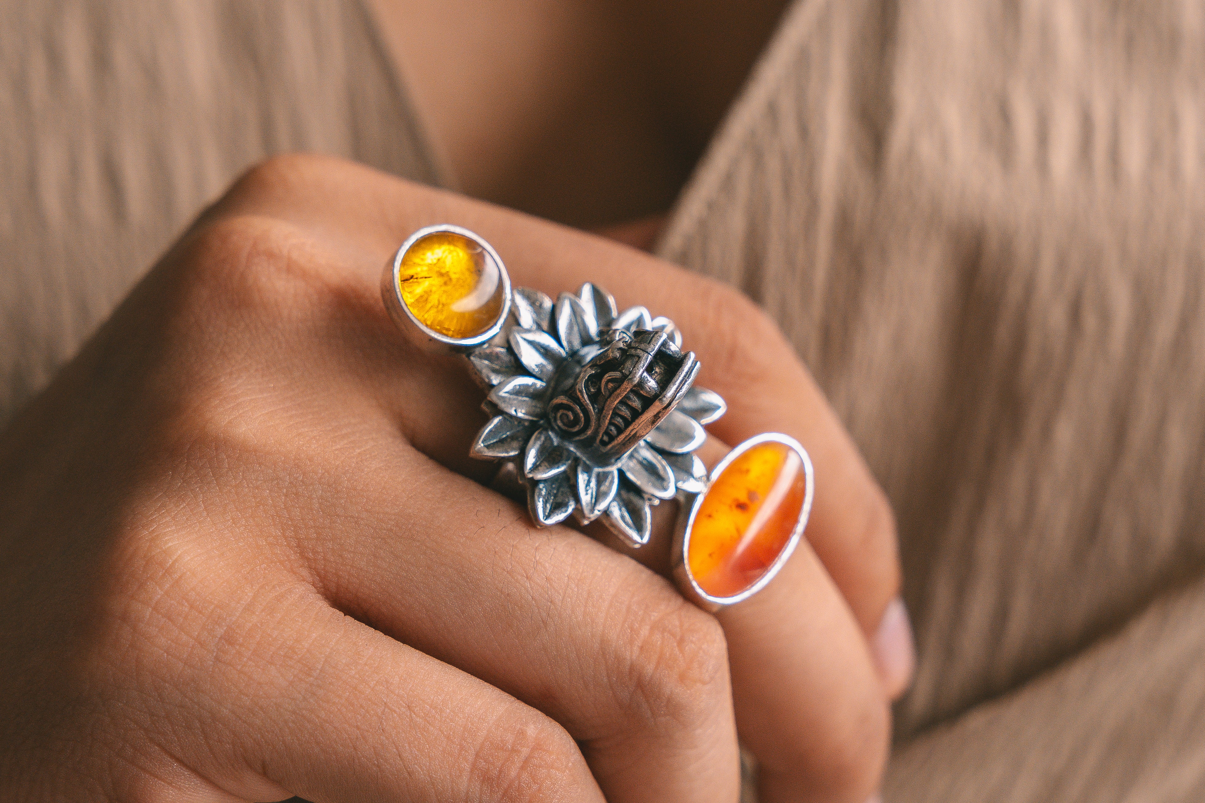 Anillo Plumas del Sol