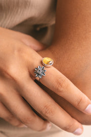Anillo Quetzalcóatl Dorado