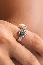 Anillo Quetzalcóatl Dorado