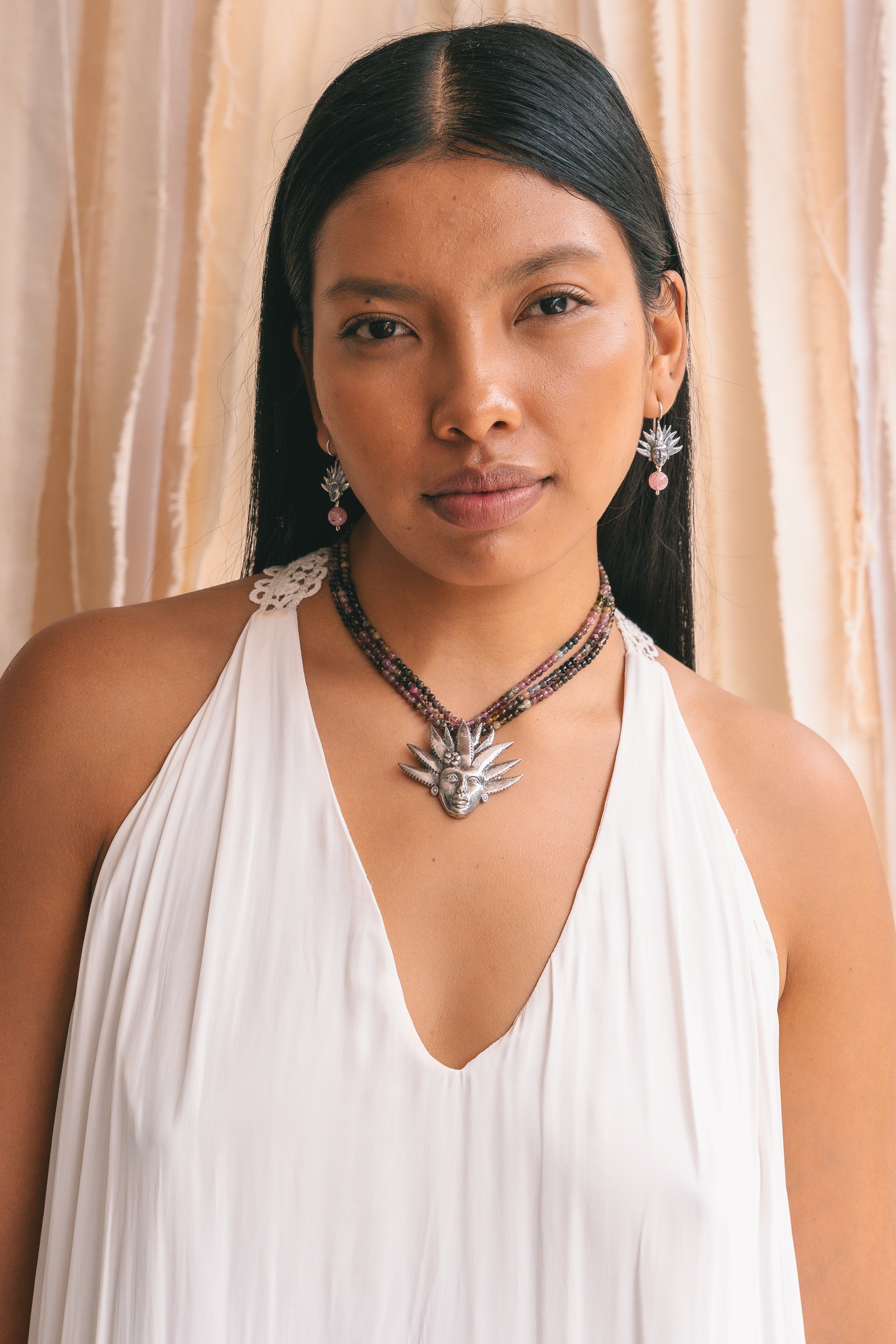 Collar Mayahuel Rosa