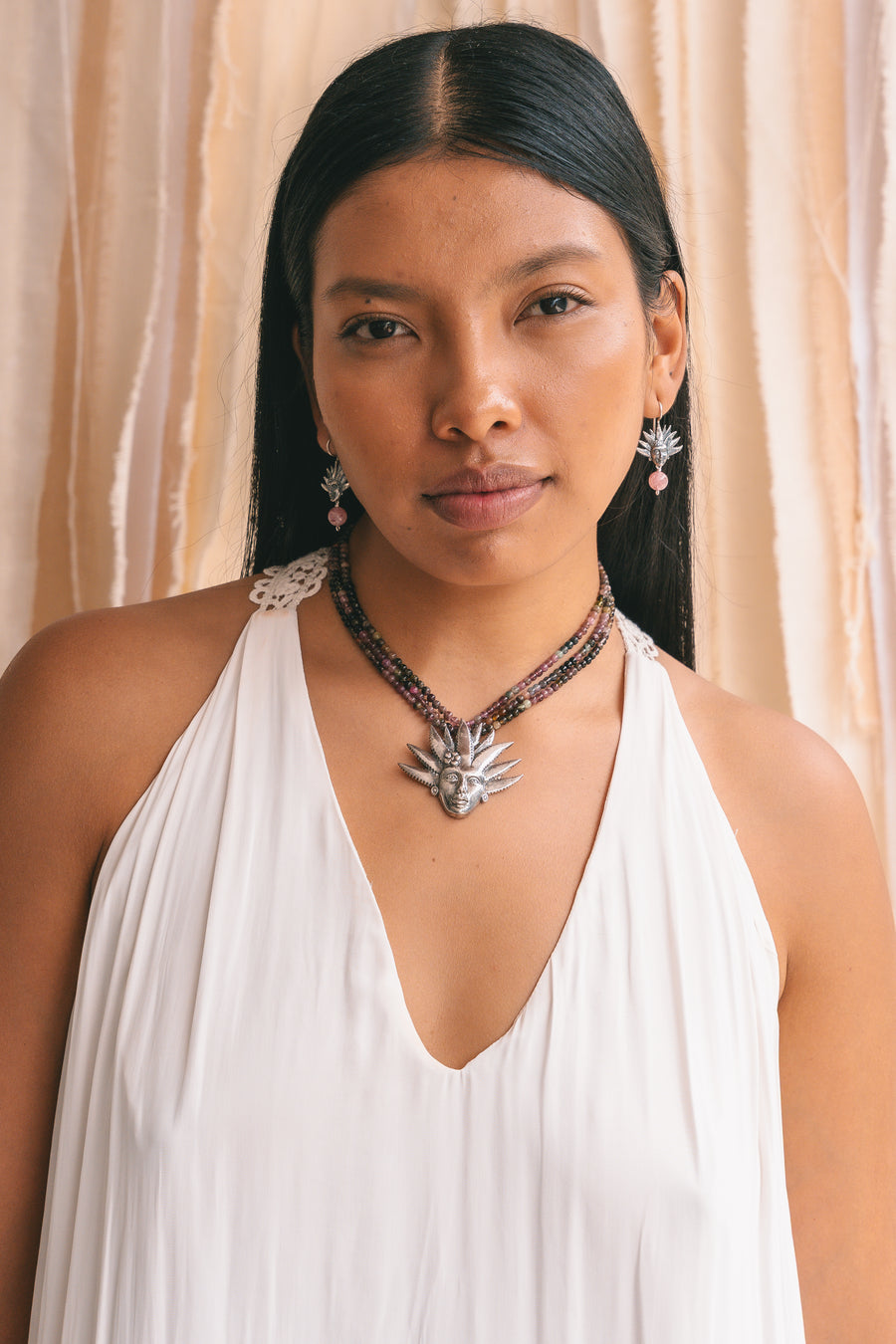 Collar Mayahuel Rosa
