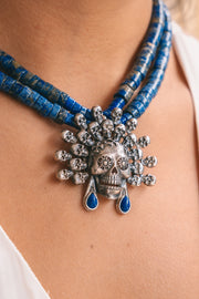 Collar Tzompantli Lapislázuli