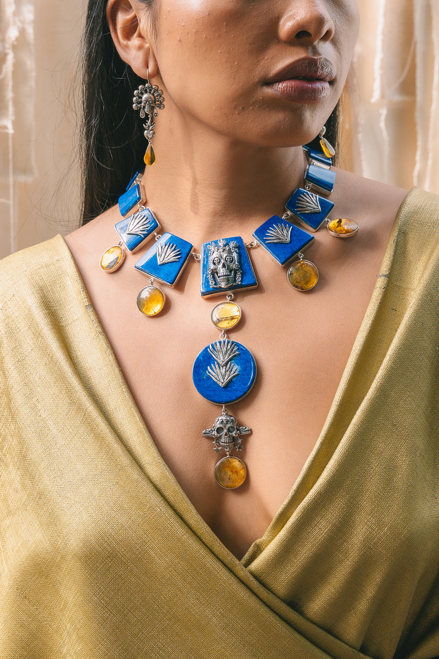 Collar Espíritu del Maíz Azul