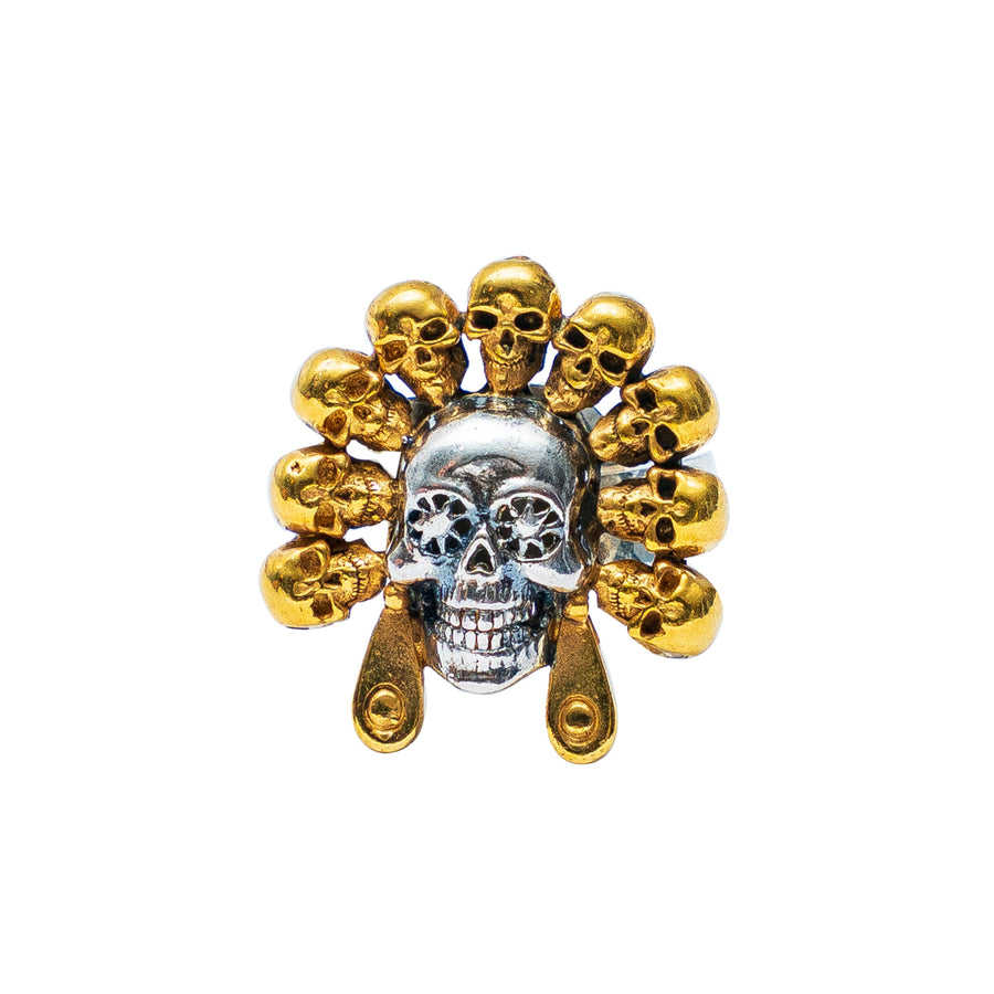 Anillo Tzompantli Dorado