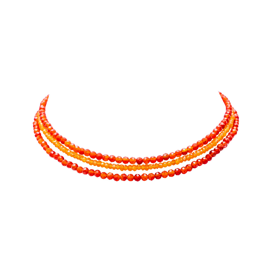Choker Cornalina de Fuego
