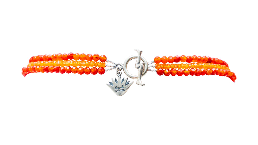 Choker Cornalina de Fuego