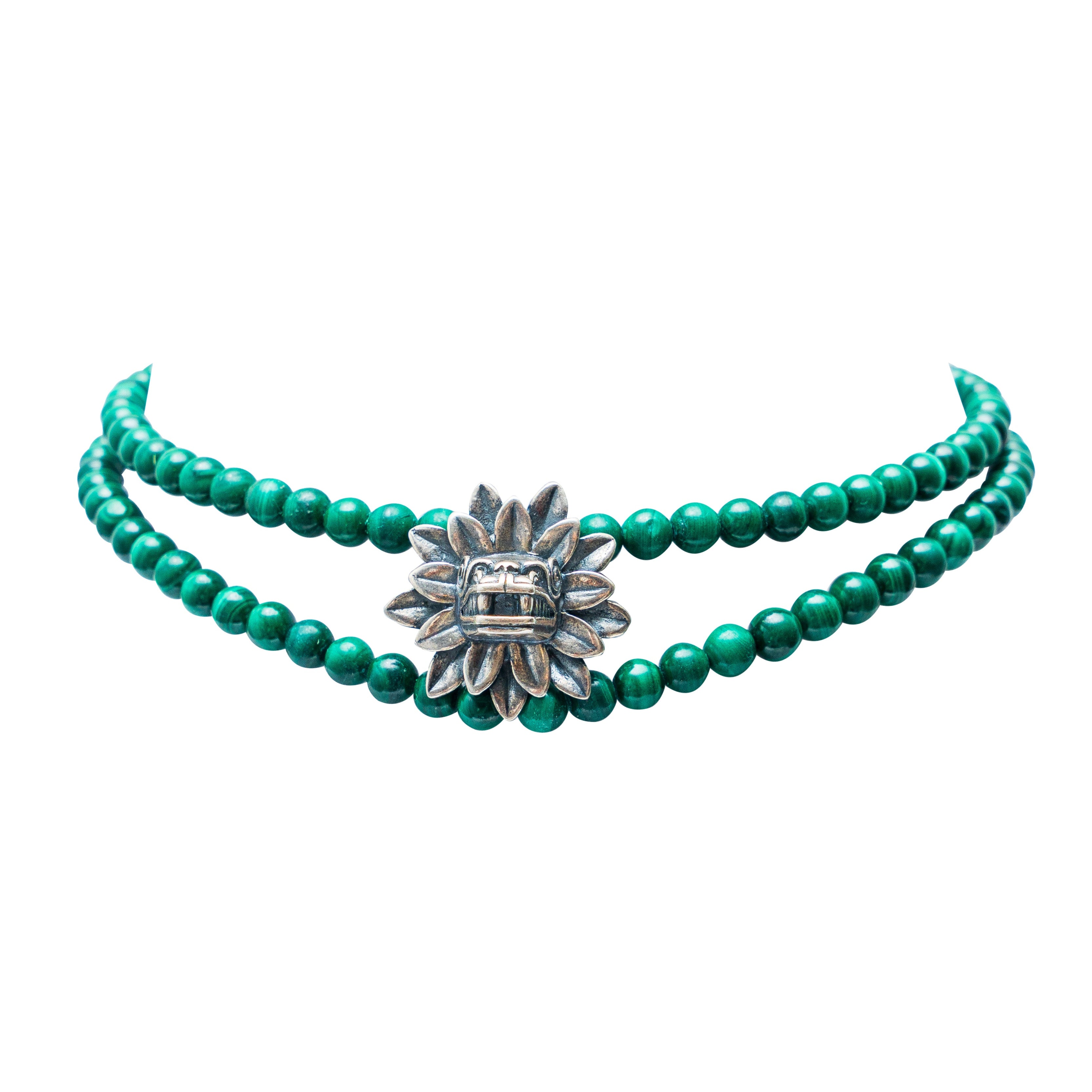 Choker Quetzalcóatl Malaquita