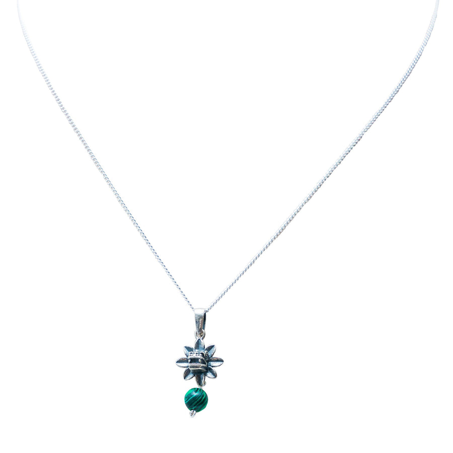 Dije Quetzalcóatl Malaquita