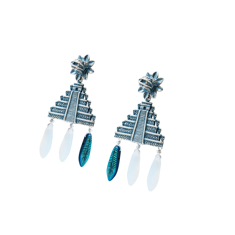 Aretes Plumas del Viento