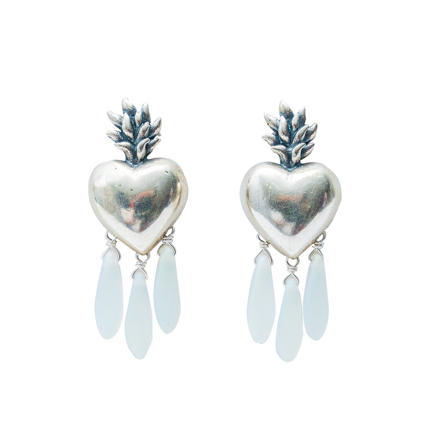Aretes Corazón del Mictlán
