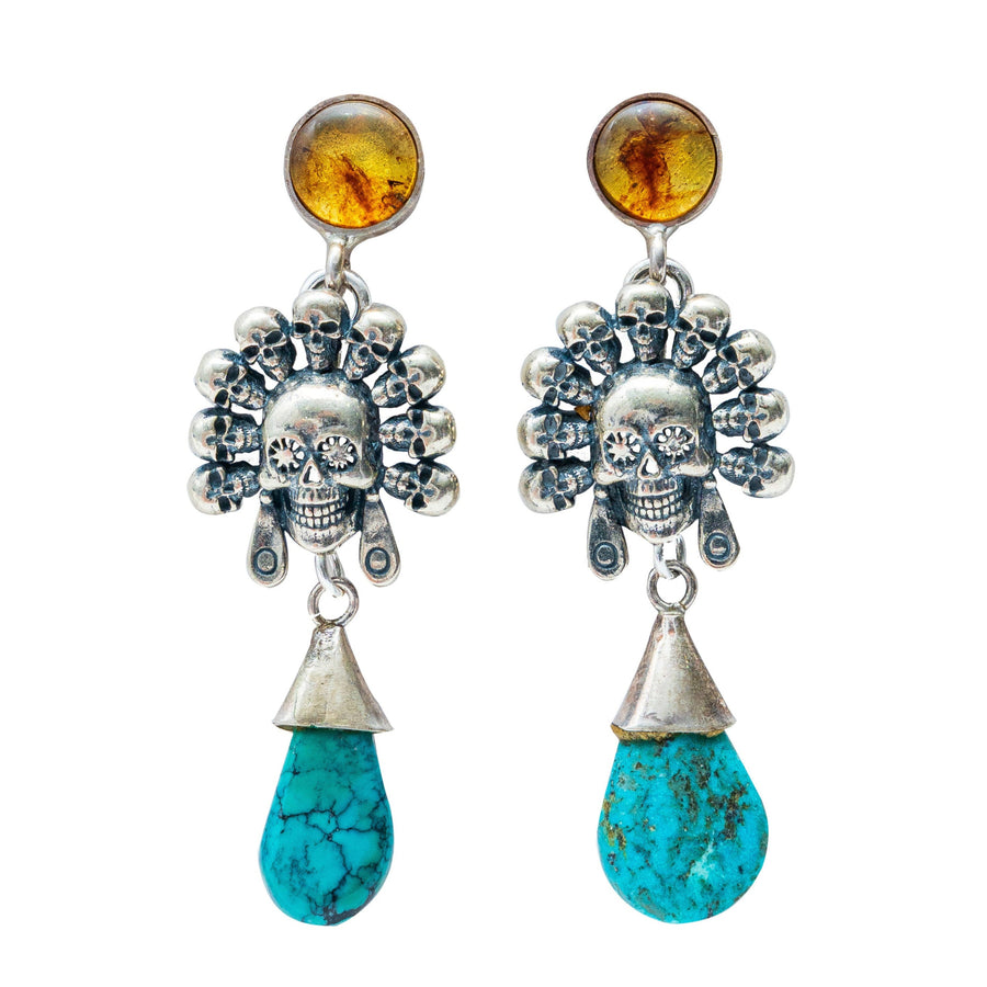 Aretes Ofrenda en Turquesa
