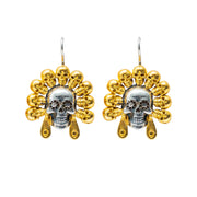 Aretes Tzompantli Dorado