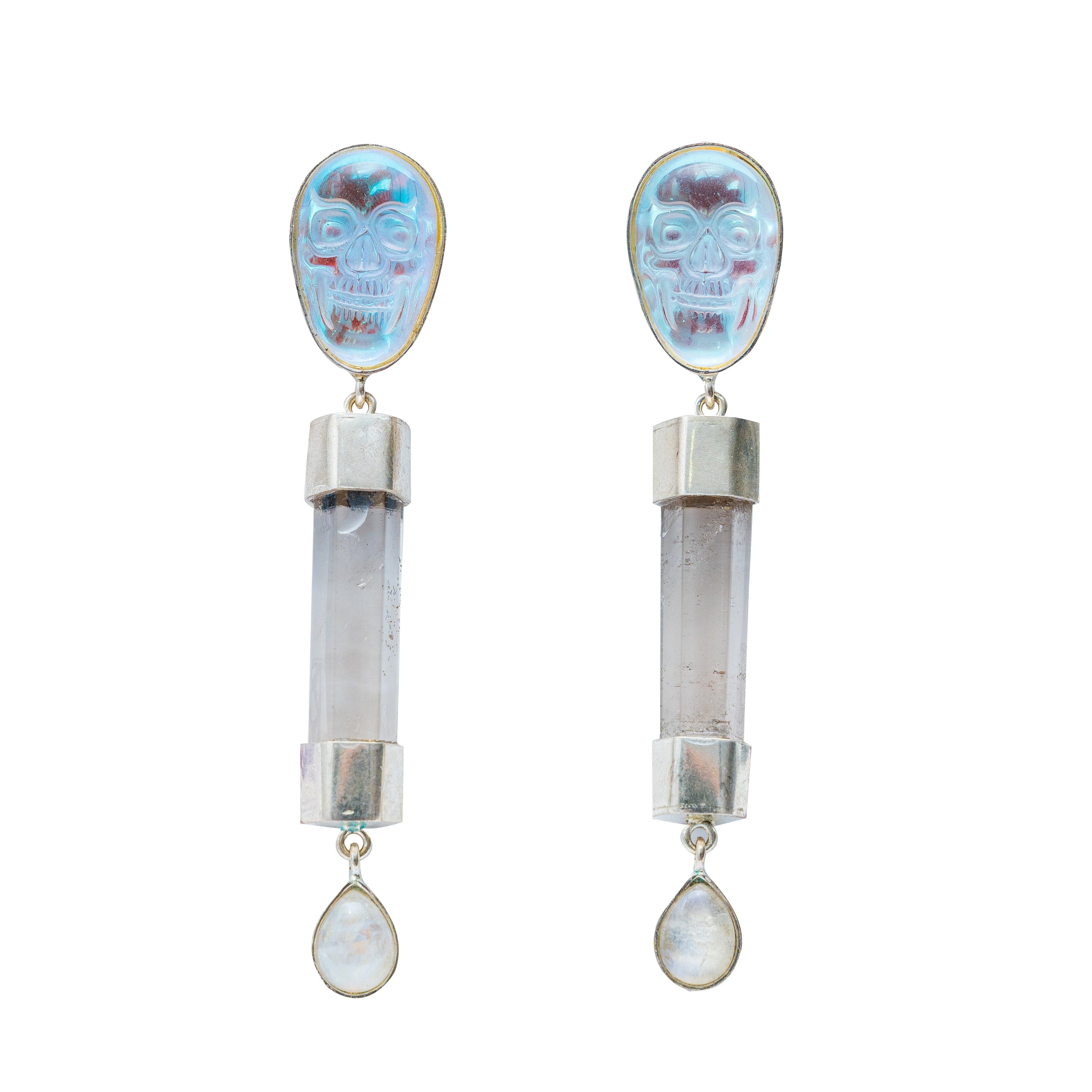 Aretes Metztli Plateado