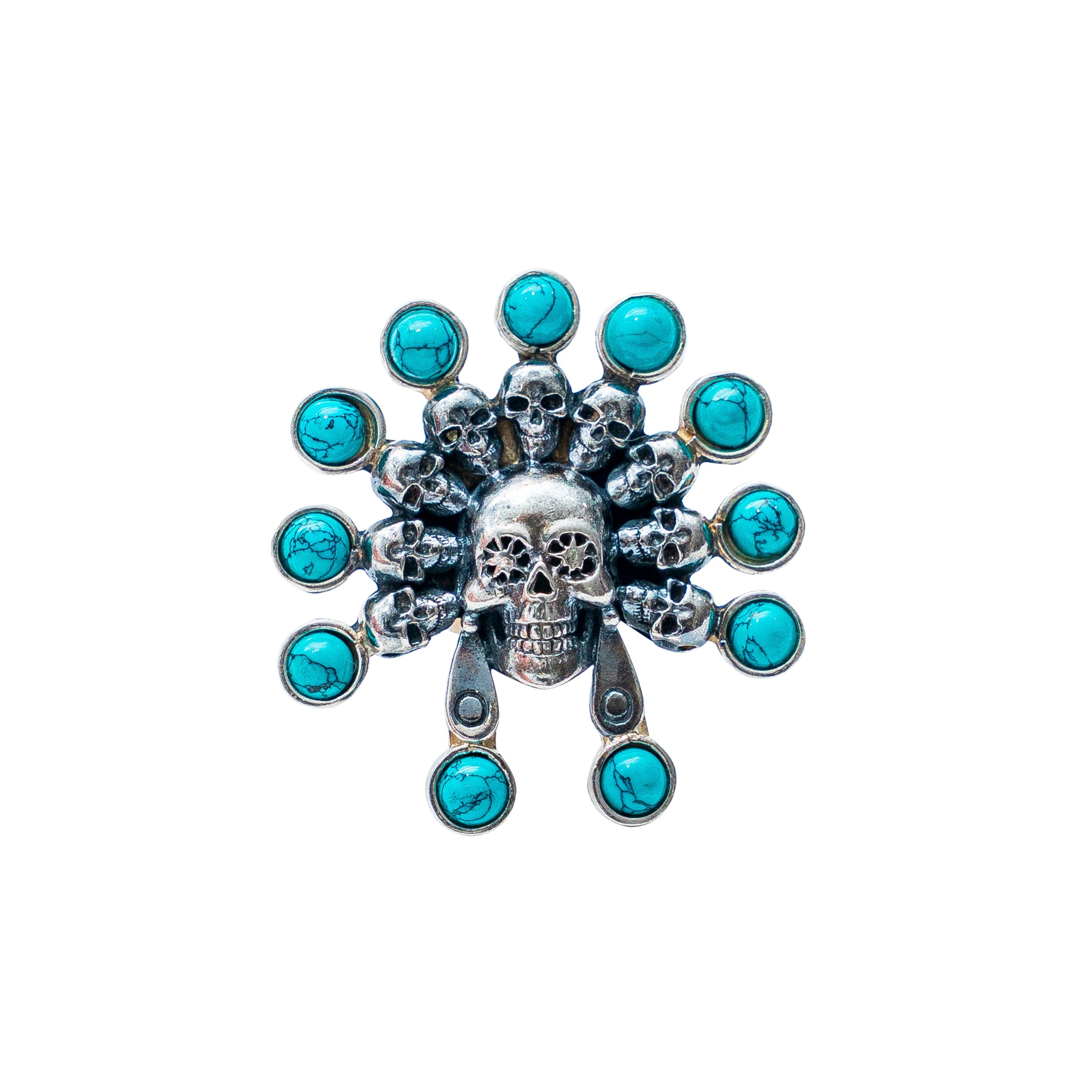 Anillo Tzompantli Turquesa