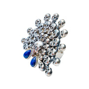 Anillo Tzompantli Lapislázuli
