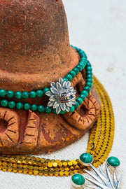 Choker Quetzalcóatl Malaquita