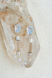 Aretes Metztli Plateado