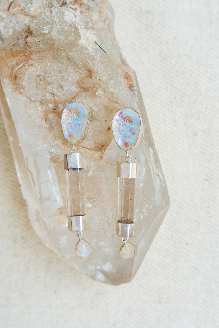 Aretes Metztli Plateado