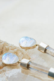 Aretes Metztli Plateado
