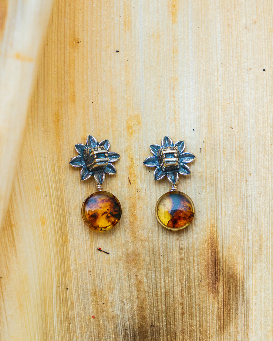 Aretes Quetzalcóatl Dorado