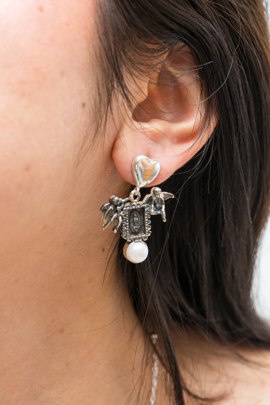 Aretes Bendición y Querubines