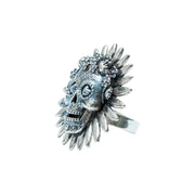 Anillo Flor Calavera