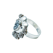 Anillo Calavera y Corazones