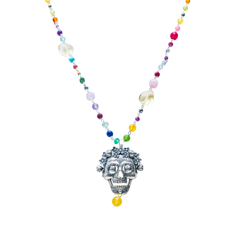 Collar Rosario de Flores