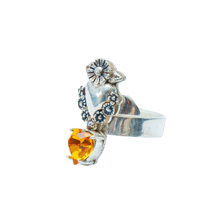 Anillo Corazón Cempasúchil