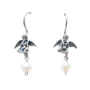 Aretes Querubines Con Perla