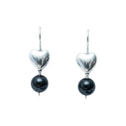Aretes Negro Corazón