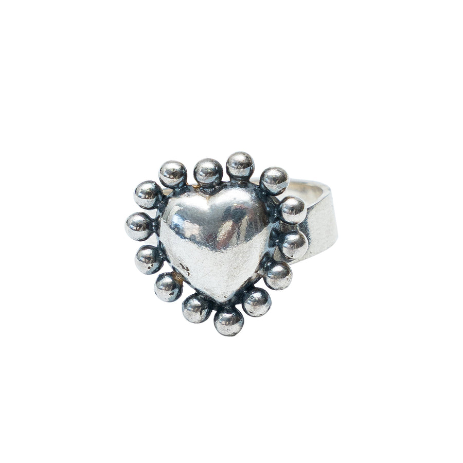 Anillo Corazón Puntos mediano