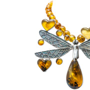 Collar Libélula de Ámbar