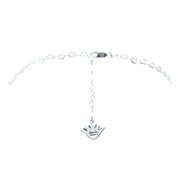 Collar Virgen con Rosas y Corazones