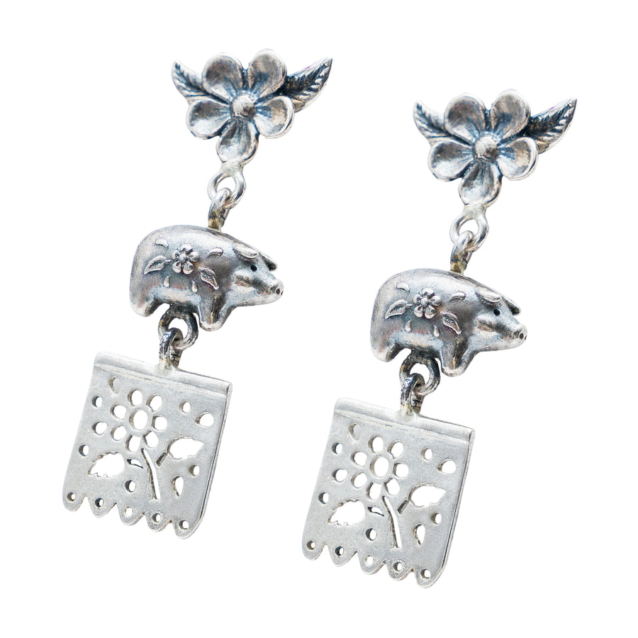 Aretes Puerquito de la suerte