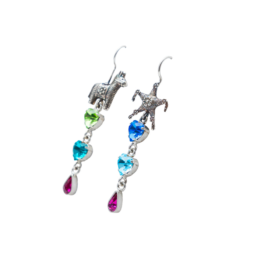 Aretes Fiesta del Corazón