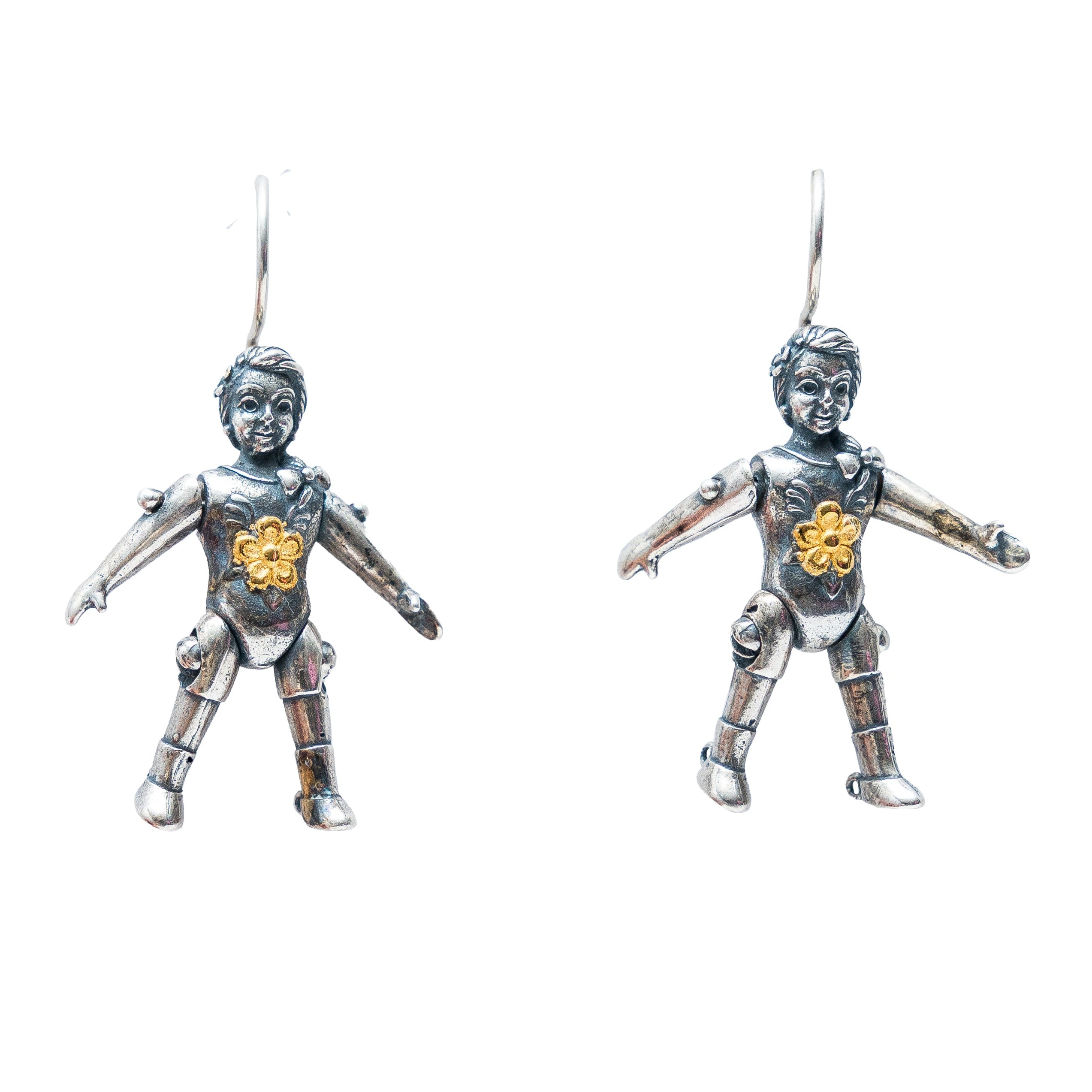 Aretes Muñeca de Cartón Mediana