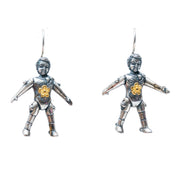 Aretes Muñeca de Cartón Mediana