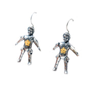 Aretes Muñeca de Cartón Mediana