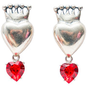 Aretes Corazón Coronado