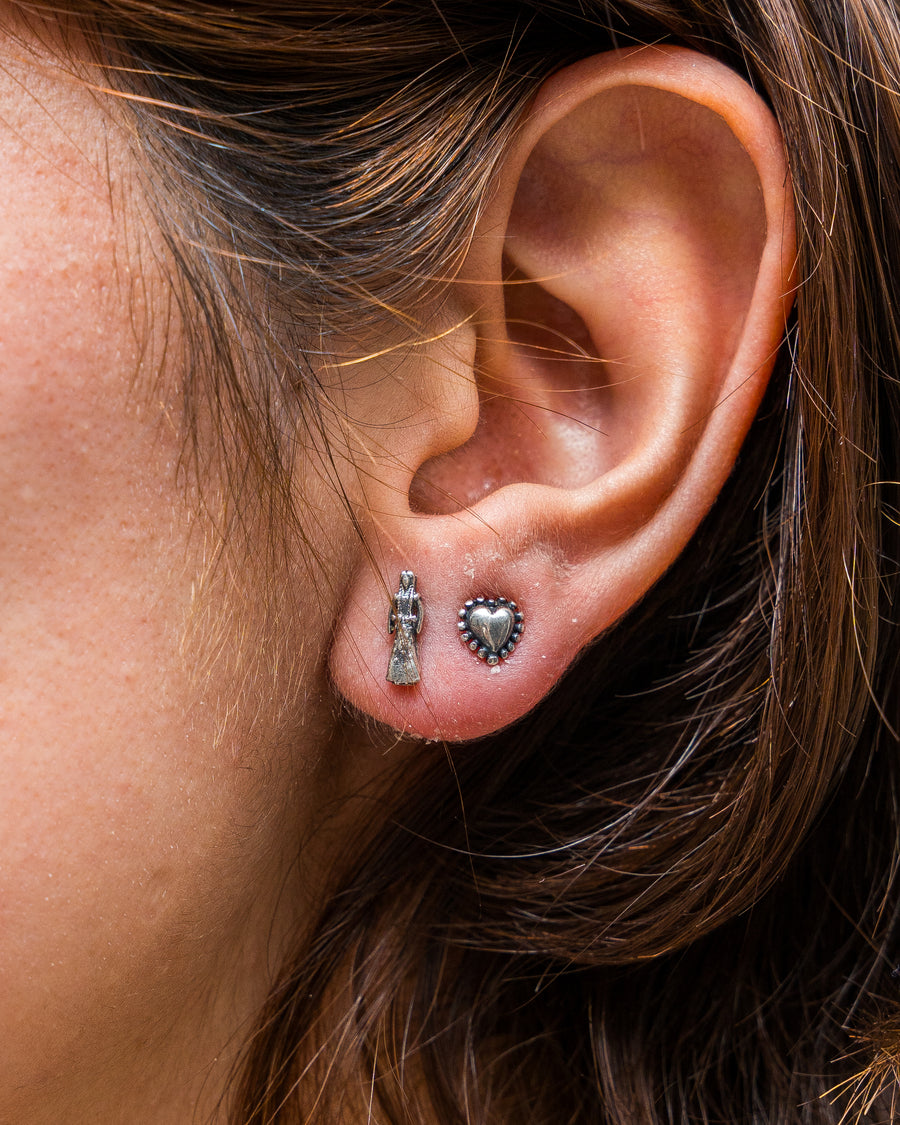Aretes Muñequita de plata
